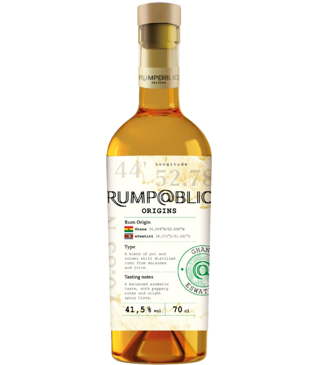 Rump@blic Rump@blic Origins Ghana & Eswatini Rum  (41,5%)