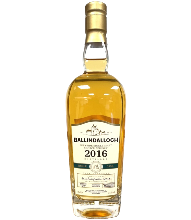 Ballindalloch Distillery Ballindalloch 2016 Bourbon barrel No.31 (59.2%)