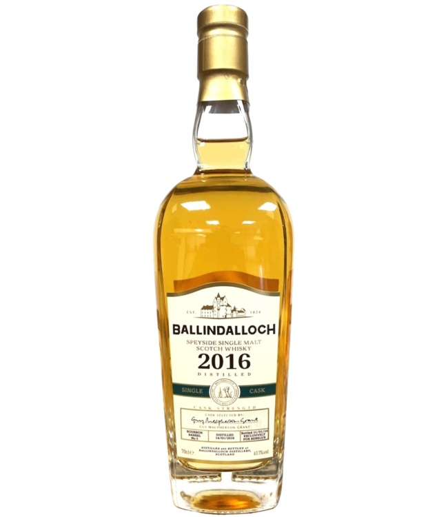 Ballindalloch 2016 Bourbon barrel No.5 (61.1%)