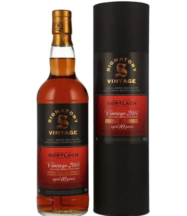 Signatory Mortlach 10yo Small Batch Bolgheri Cask (48.2%)