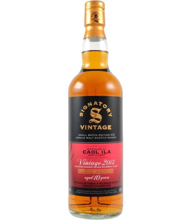 Signatory Caol Ila 10YO Vintage 2013 Oloroso and Bourbon Casks (48,2%)