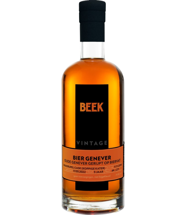 Beek Spirits BEEK Bier Genever Quadrupel Cask Koppige Kater (41,8%)
