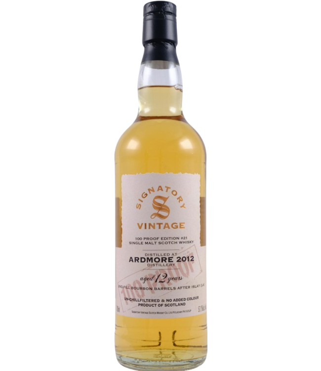 Signatory Vintage Ardmore 2012 - 12YO 2nd Fill Bourbon Barrels (57.1%)