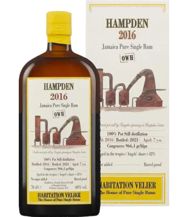 Habitation Velier Hampden 2016 OWH 7YO - Habitation Velier (60%)