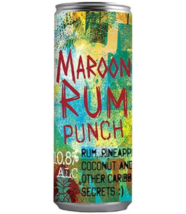 Maroon Rum Punch Cocktail