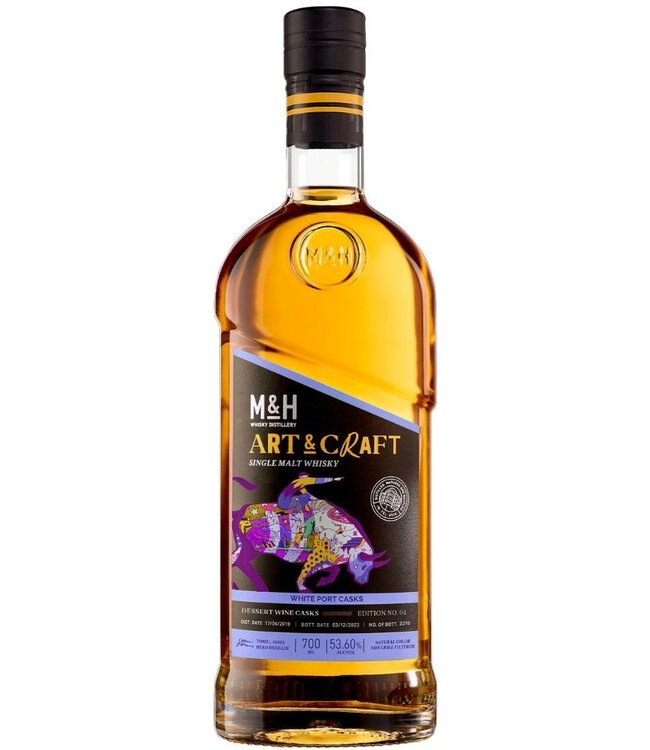 Milk & Honey Distillery M&H Art & Craft White port Dessert Wine Whisky (53.6%)