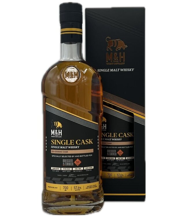Milk & Honey Distillery M&H -  B&T 30th anniversary Ex-cognac Cask (57.6%)