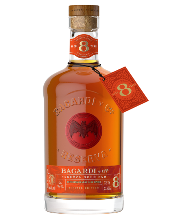 Bacardi Ocho Sevillian Orange Cask Reserva (45%)