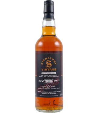 Signatory Vintage 17YO Aultmore 2007 - Signatory 100 Proof Exceptional Cask (57,1%)
