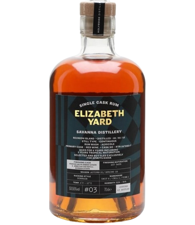Elizabeth Yard Savanna Distillery - Holyrood Single Cask Rum (53,55%)