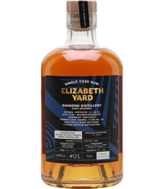 Elizabeth Yard - Diamond Distillery Single Cask Rum 10YO (51.8%)