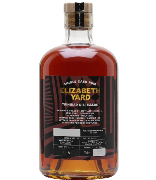 Holyrood Distillery Elizabeth Yard Trinidad Distillers - Holyrood Single Cask Rum (49,3%)