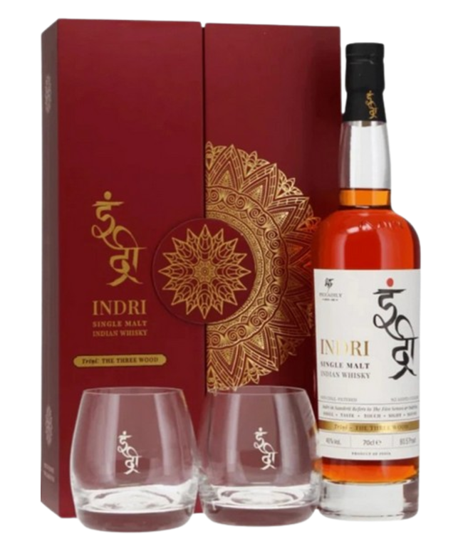 Indri Indri Trini Indian Single Malt Giftpack (46%)