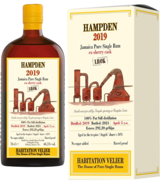 Habitation Velier Hampden Rum LROK 5YO 2019 - Habitation Velier (60,5%)