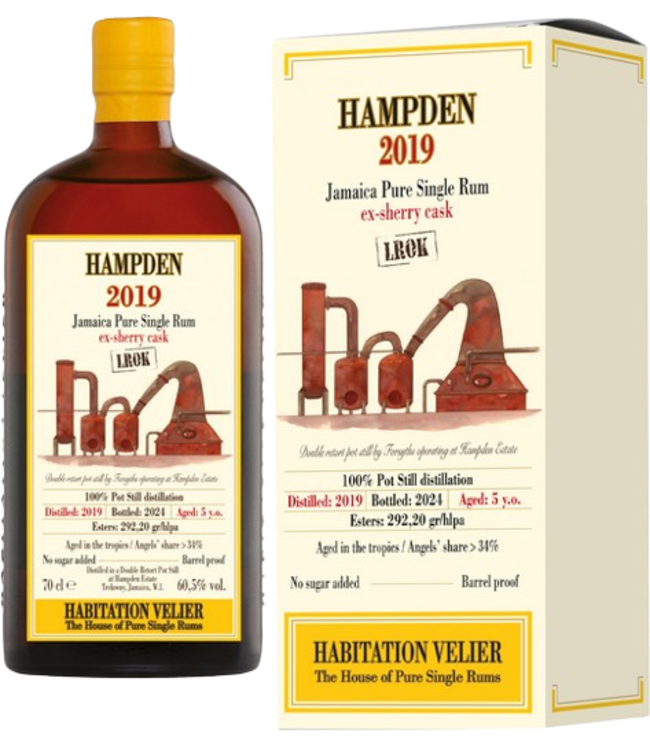 Hampden Rum LROK 5YO 2019 - Habitation Velier (60,5%)