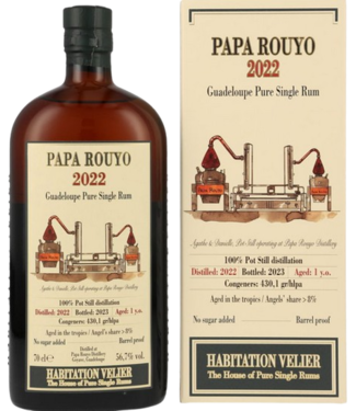 Habitation Velier Papa Rouyo Rum 1YO 2022 - Habitation Velier (56,7%)