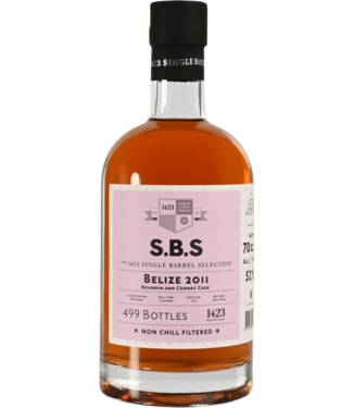 1423 S.B.S 1423 S.B.S. Belize 2011 Bourbon & Cognac Cask (52%)
