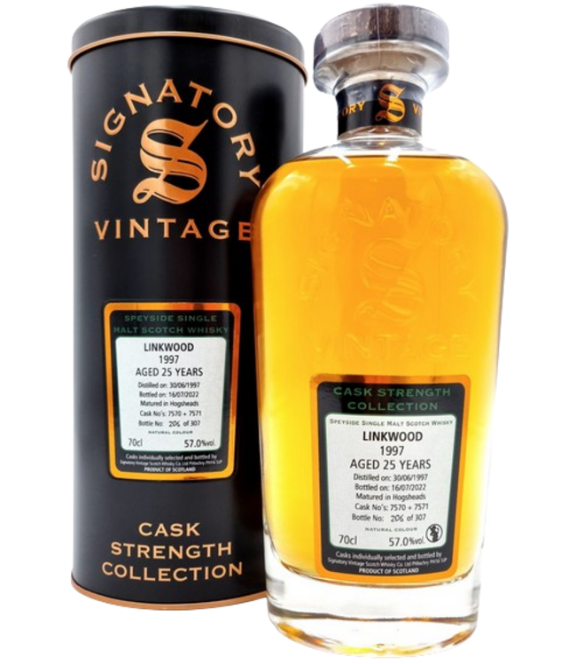 25YO Linkwood 1997 - Signatory Cask Strength Collection (57%)