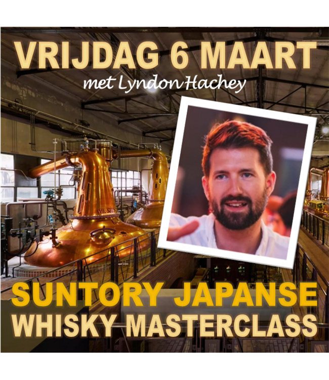 Suntory Japanse Whisky Masterclass met Lyndon Hachey