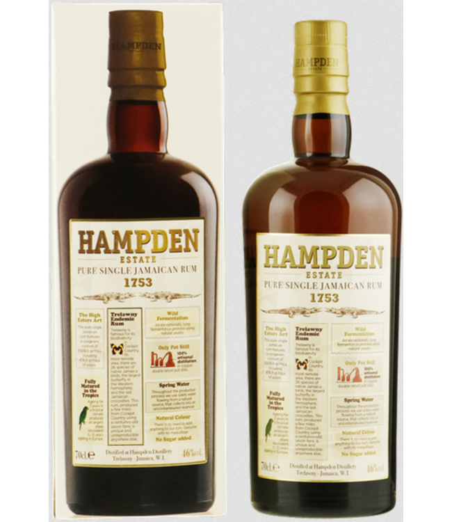 Hampden Estate Pure Single Jamaican Rum 1753 (46%)