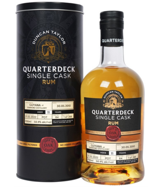 Duncan Taylor Quarterdesk Diamond Guyana Rum 2010-11YO (50.9%)