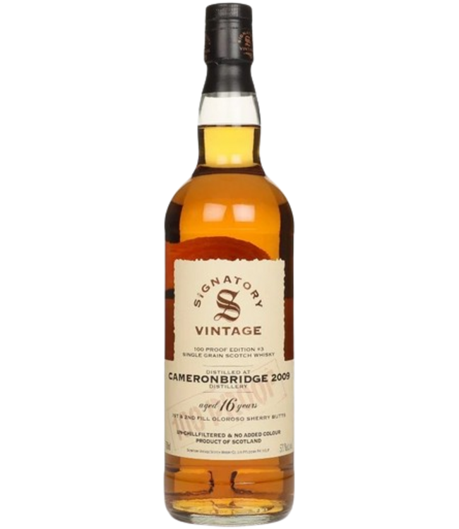 Signatory 100 Proof - 16YO Cameronbridge 2009 Single Grain (57,1%)