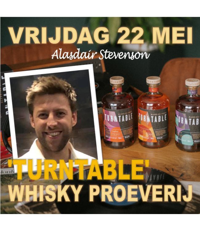 Turntable Whisky Proeverij met Alasdair Stevenson