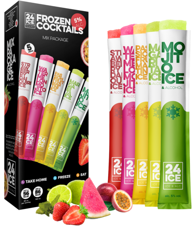 24 ICE Frozen Cocktails Mix Package (5%)