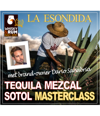 La Escondida 10 OKT - La Escondida Mezcal, Tequila en Sotol Masterclass met Dario Sanabria