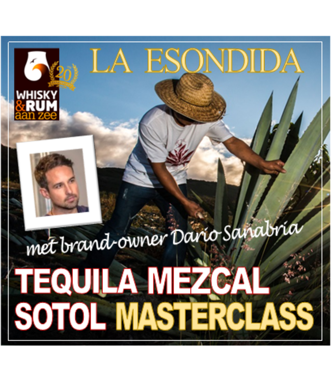 La Escondida 10 OKT - La Escondida Mezcal, Tequila en Sotol Masterclass met Dario Sanabria