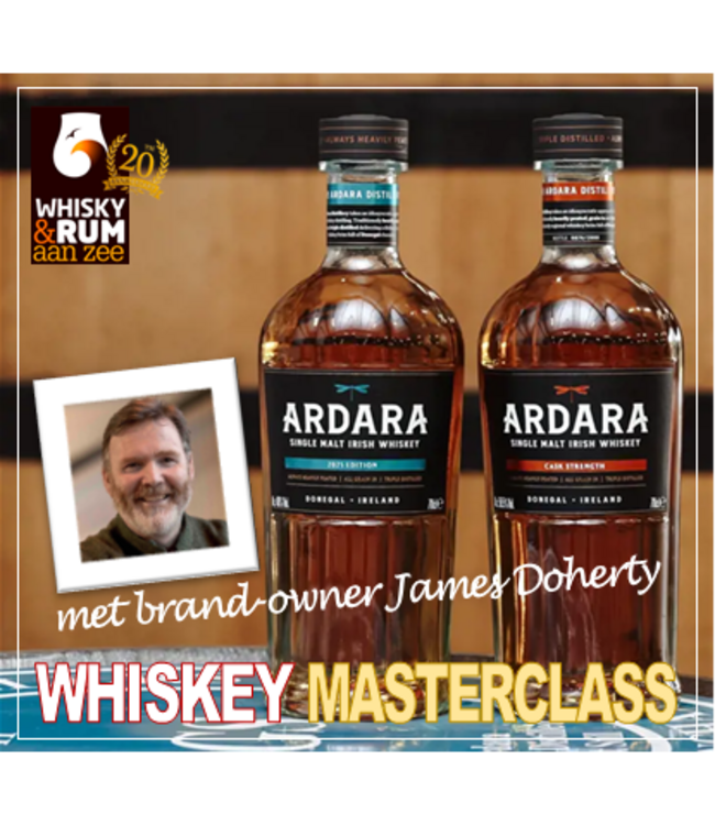 10 OKT - Ardara Distillery Whisky Masterclass met James Doherty