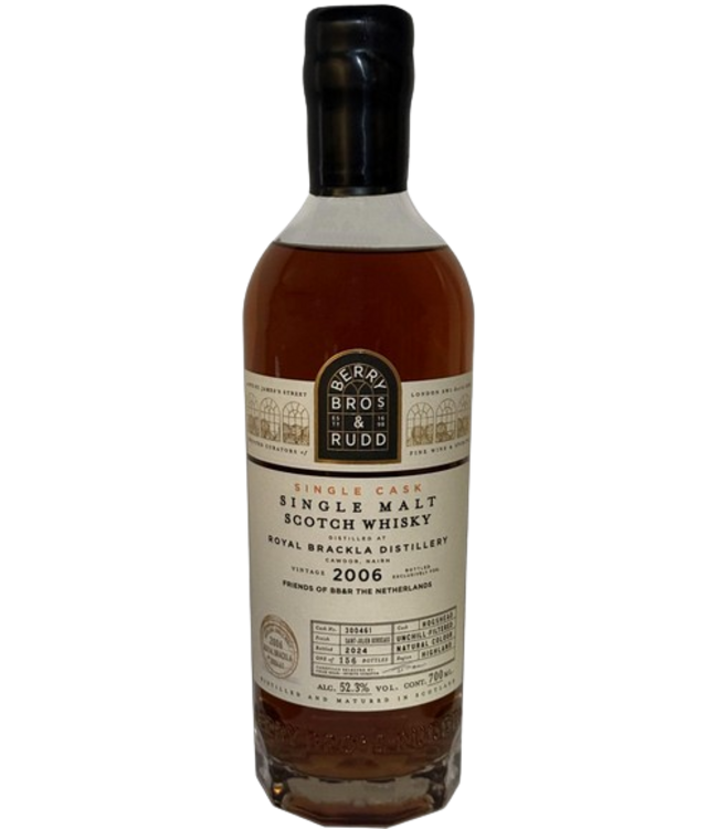 Berry Bros & Rudd - Royal Brackla ex Bordeaux Wine Friends of BBR (52,3%)