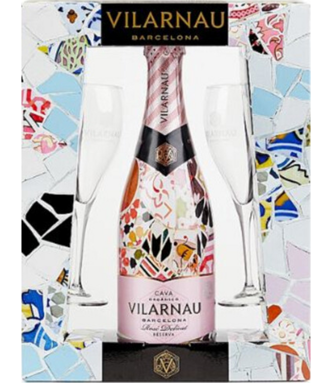 Vilarnau Cava Brut Rosé Gaudi Edition Giftpack (12%)