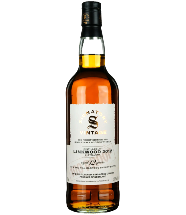 Signatory Linkwood 12yo Oloroso Sherry wood - 100proof (57.1%)