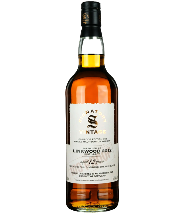 Signatory Vintage Signatory Linkwood 12yo Oloroso Sherry wood - 100proof (57.1%)