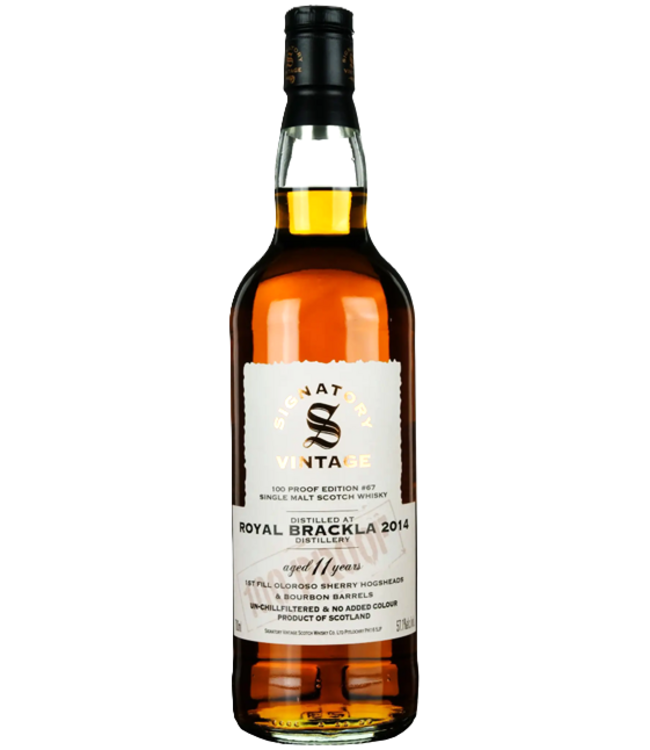 Signatory Royal Brackla 11YO Sherry Hogsheads 100 proof(57.1%)