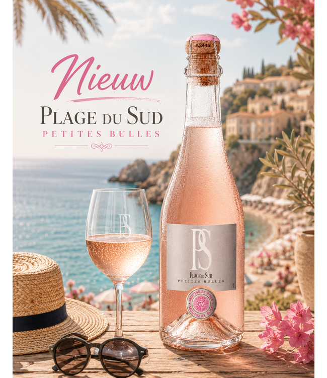 Plage du Sud Petites Bulles Rose Mousserend (12%)