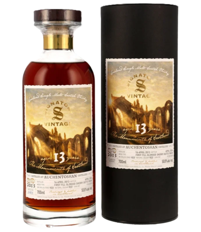 Signatory Auchentoshan 13yo - 2013 (50.8%) Monuments of Scotland