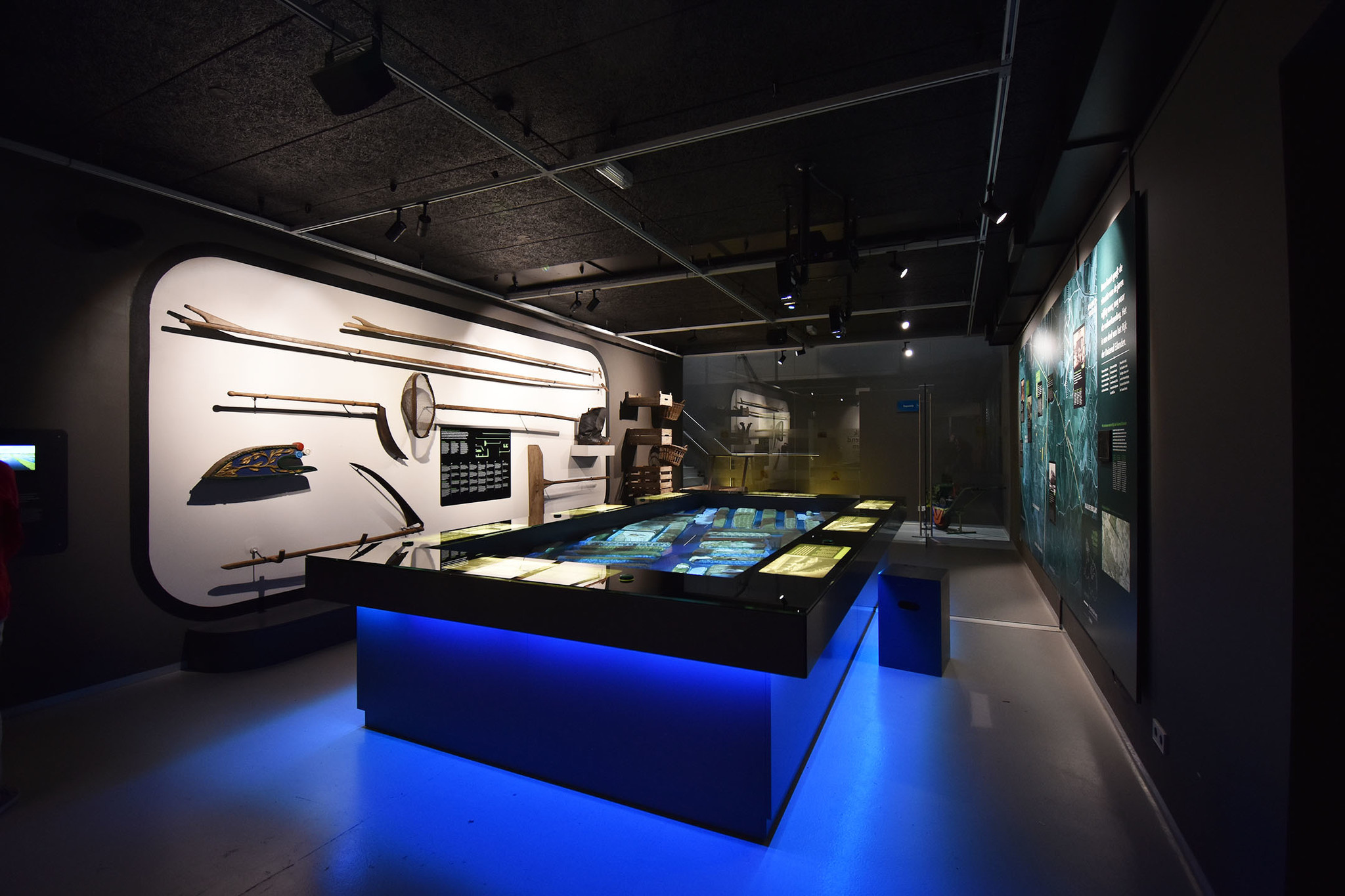 De verlichting in een museum