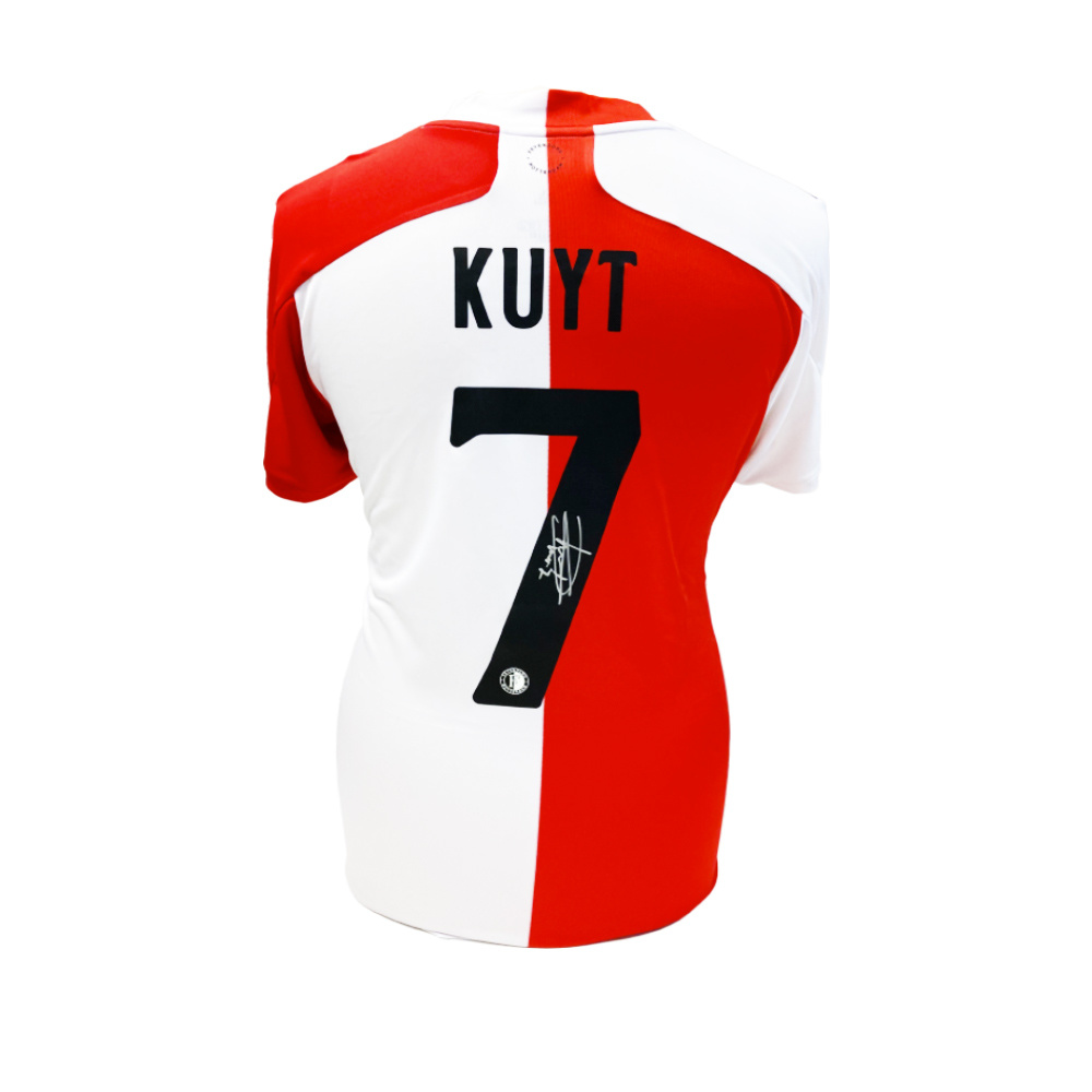Afscheid club raket Dirk Kuyt gesigneerd Feyenoord shirt - De Hand Van Maradona