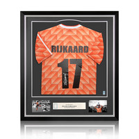 Frank Rijkaard gesigneerd Nederland EK'88 shirt - ingelijst