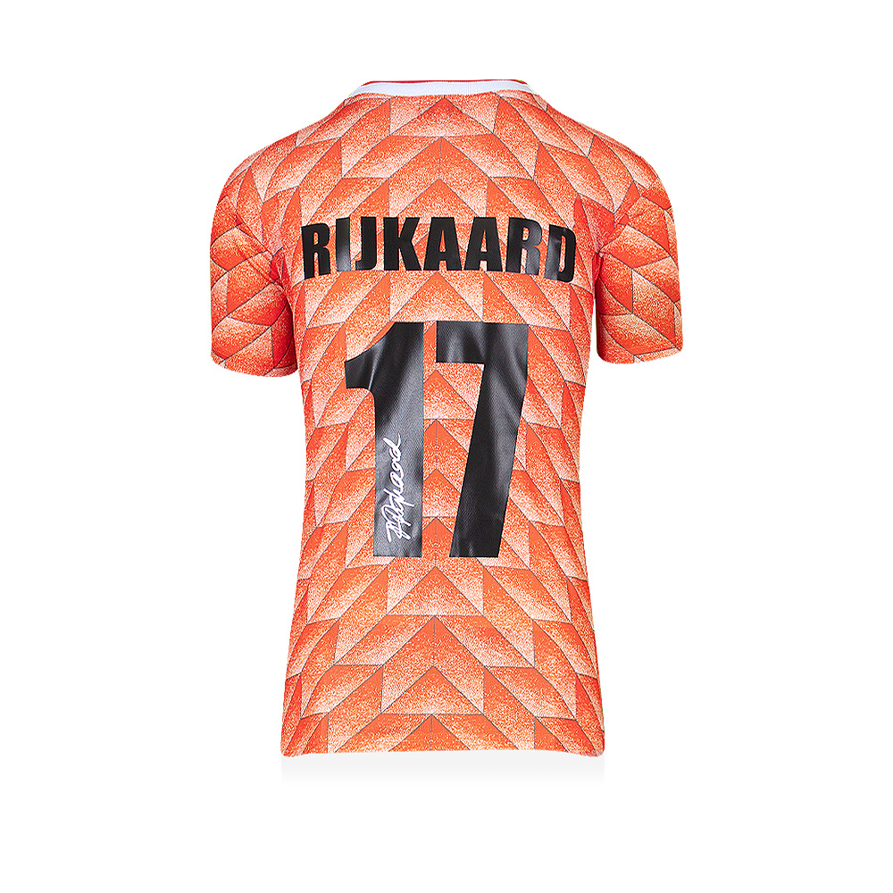 Frank Rijkaard gesigneerd Nederland shirt De Hand Van Maradona