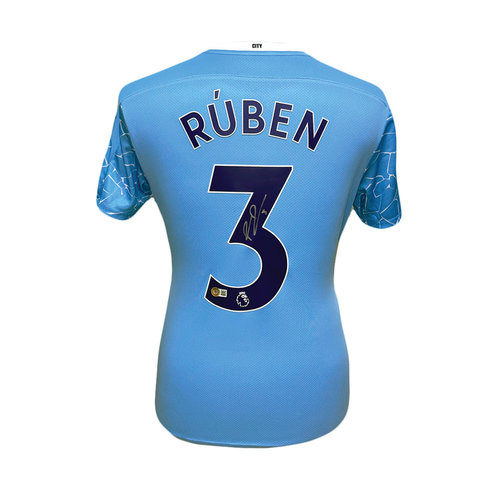 Ruben Dias gesigneerd Manchester City shirt 2020-21