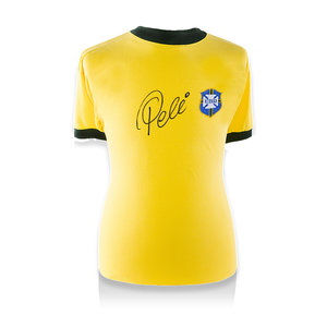 Pele gesigneerd Brazilië shirt - voorkant