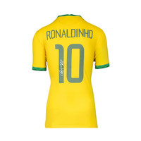 Ronaldinho gesigneerd Brazilië shirt 2019-20