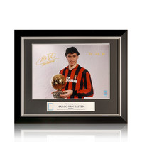 Marco van Basten gesigneerd AC Milan foto - Ballon d'Or - in