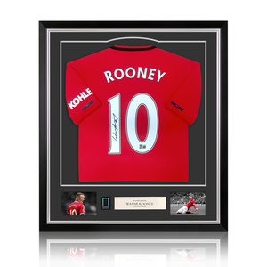 Wayne Rooney gesigneerd Manchester United shirt 2019-20 - ingelijst