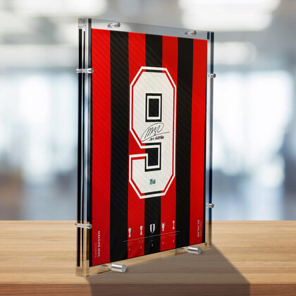 Marco Van Basten gesigneerd AC Milan shirt - SHOWCASE®