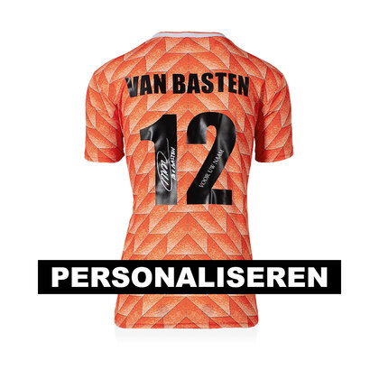 DEDICATIE - Marco van Basten gesigneerd shirt met persoonlijke boodschap