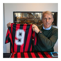 DEDICATIE - Marco van Basten gesigneerd shirt met persoonlijke boodschap